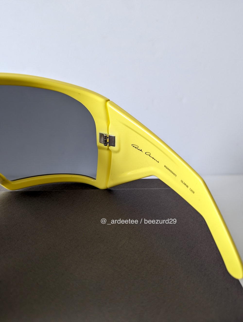 *NEW* KRIESTER MASK/SHIELD SUNGLASSES LEMON SS23 RUNWAY