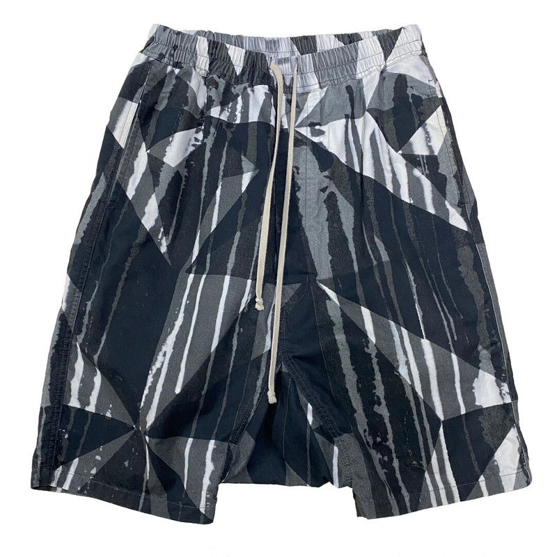 Rick Owens Extinct Show Graffiti Shorts - 1