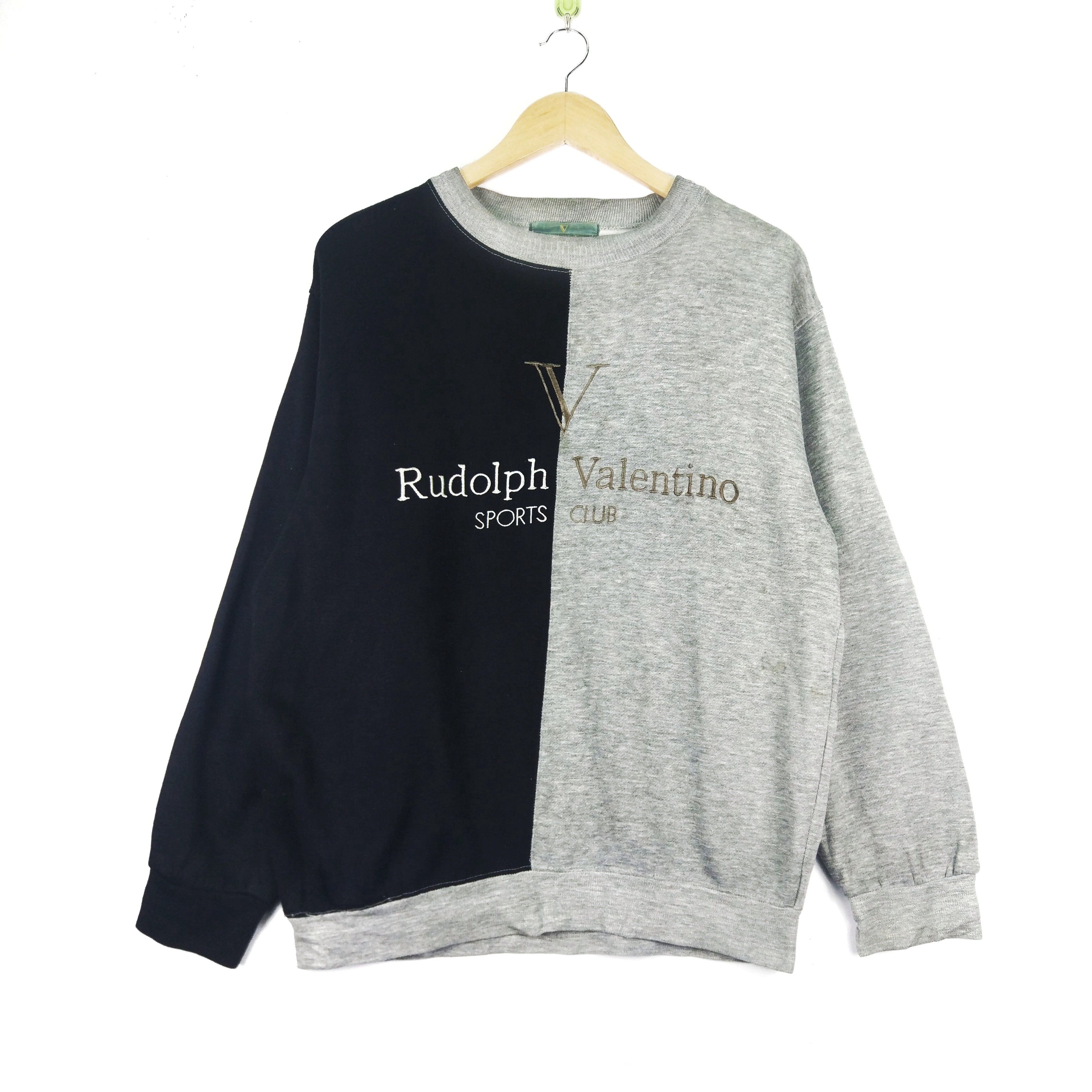 Rudolph Valentino Embroidered Big Logo Pullover Jumper Sweatshirt - 1