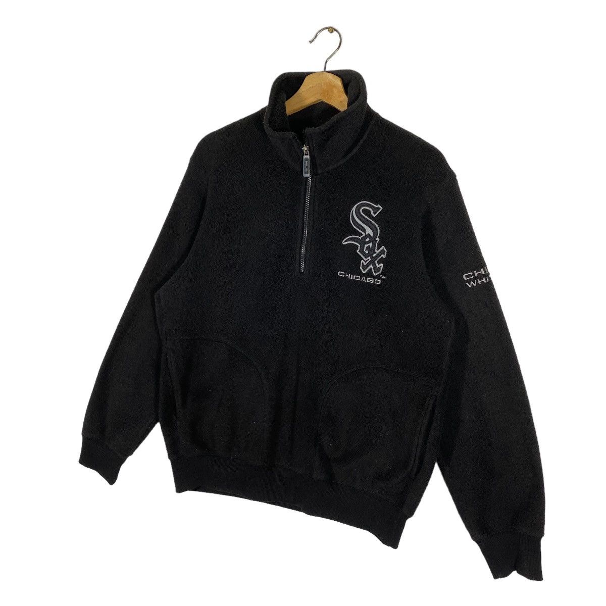 MLB - Vintage Chicago White Sox Fleece Half Zip L Size - 2