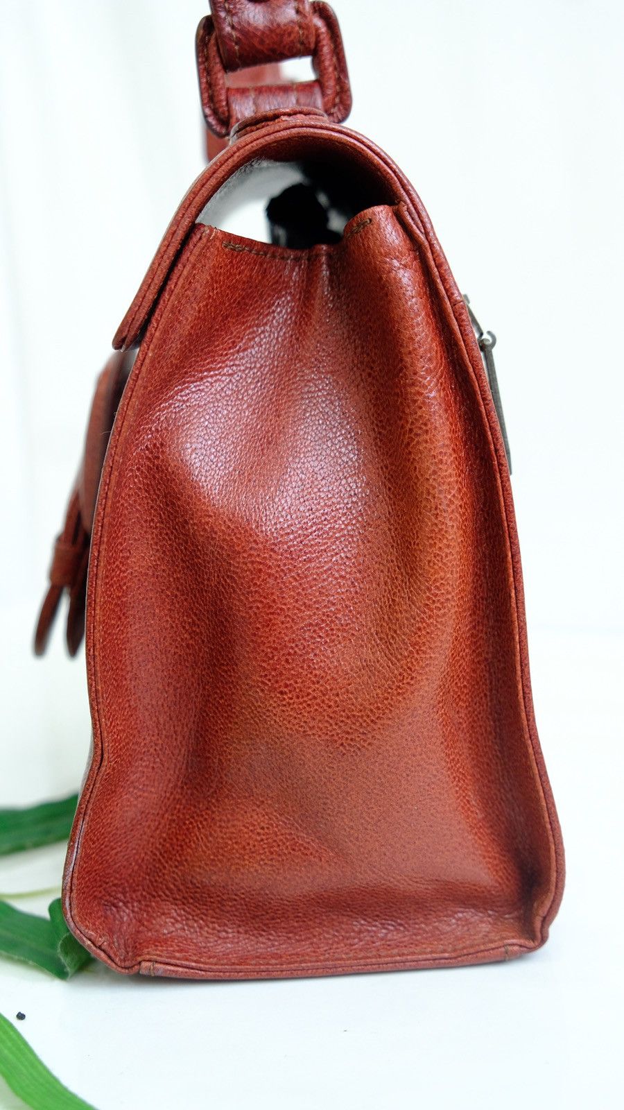 Vintage Jean Paul gualtire marron leather handbag - 4