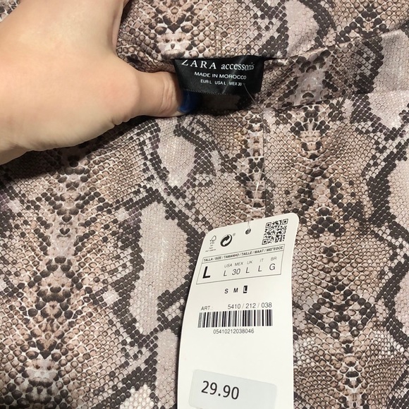 Zara Snake Animal Print Leggings - 5