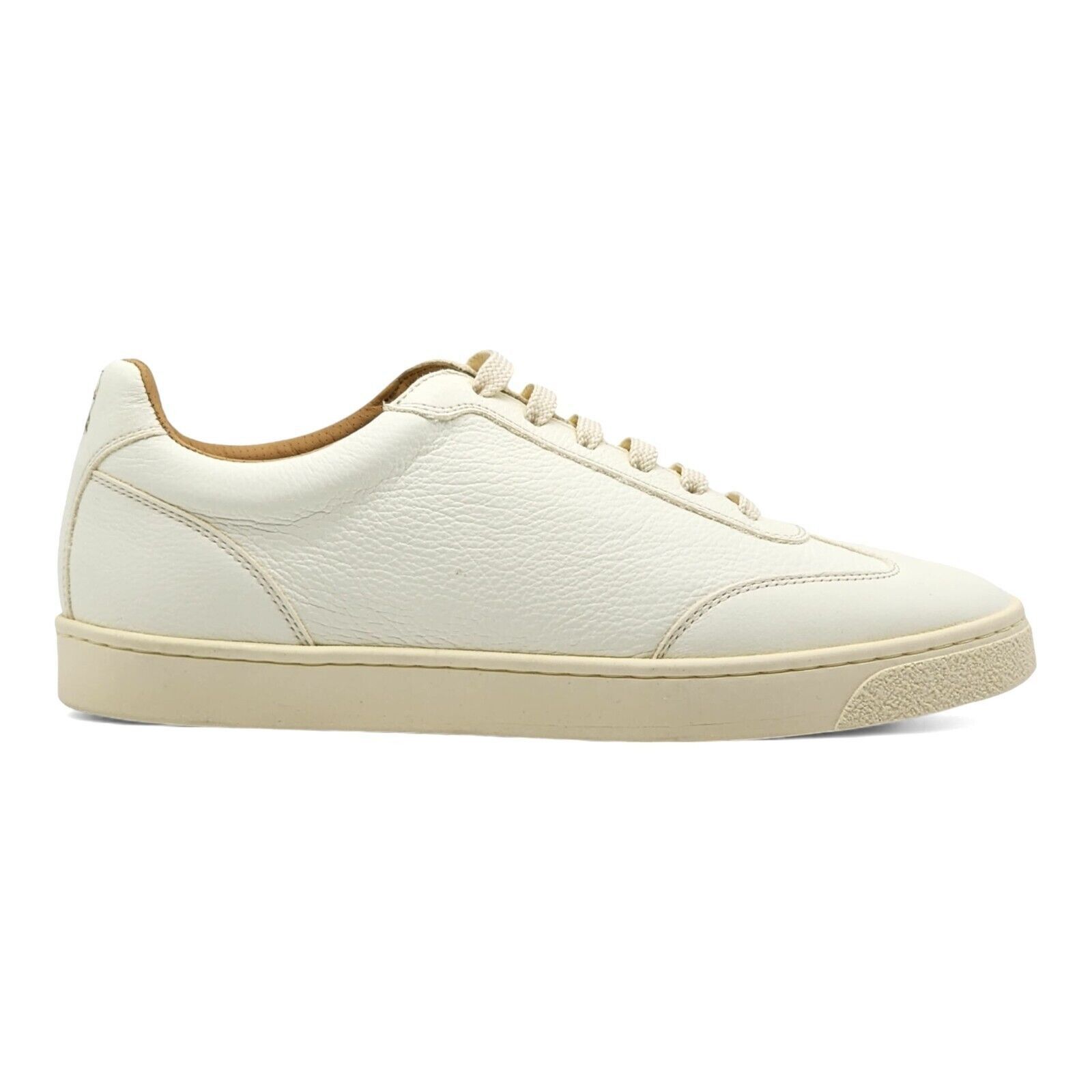 Deerskin Leather Low Top Sneakers Off White size 40 7US $995 - 2