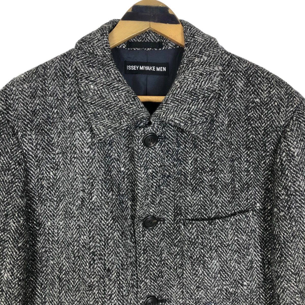 Vintage Issey Miyake Men 2009 A/W Tweed Coat Blazer - 3