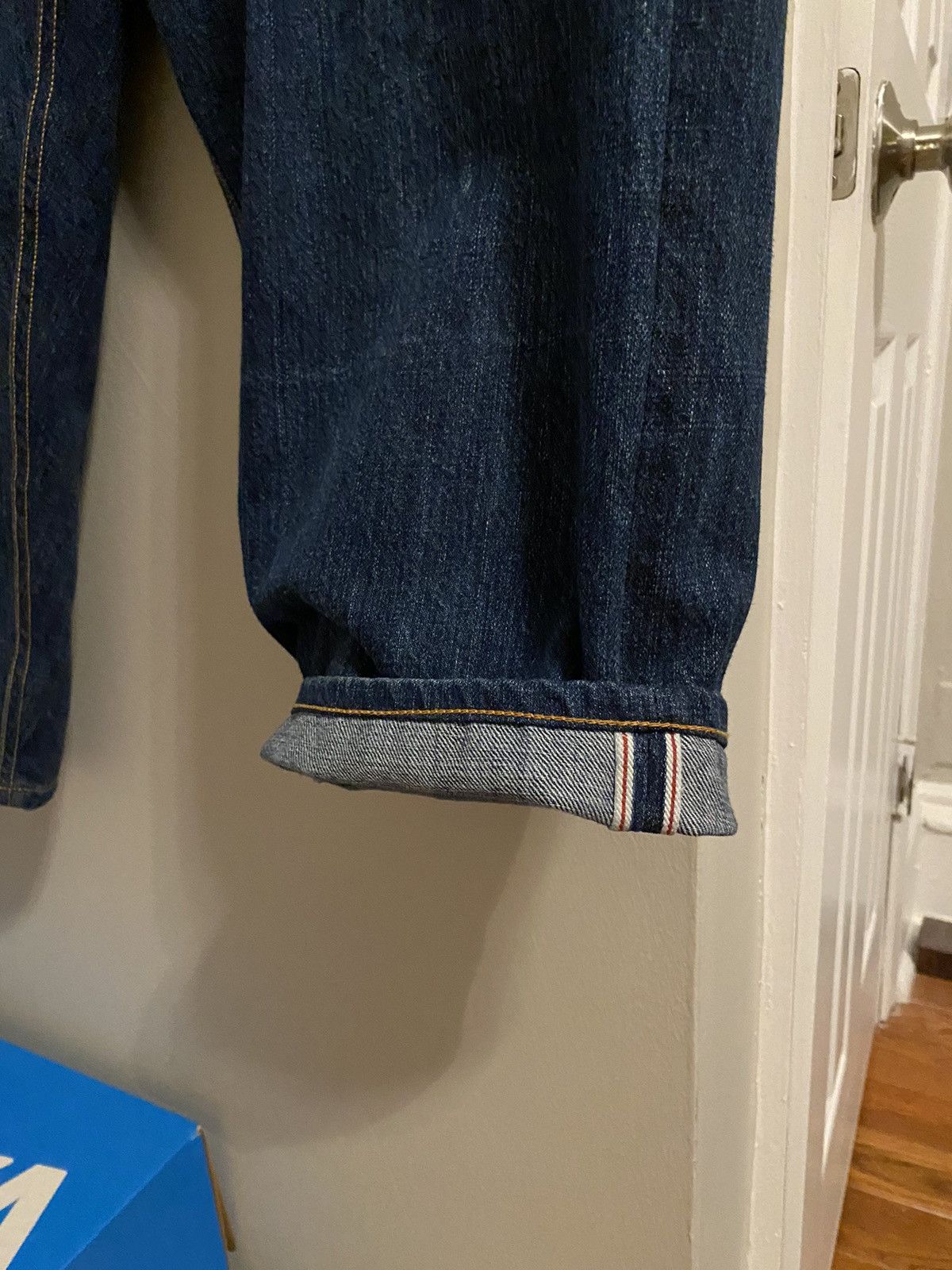 15ss drawstring wide selvedge denim - 5