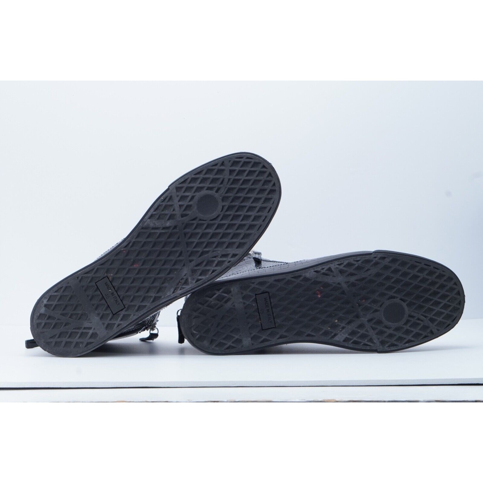 Giuseppe Zanotti Sneaker Black Crocodile Leather Double Zip - 11