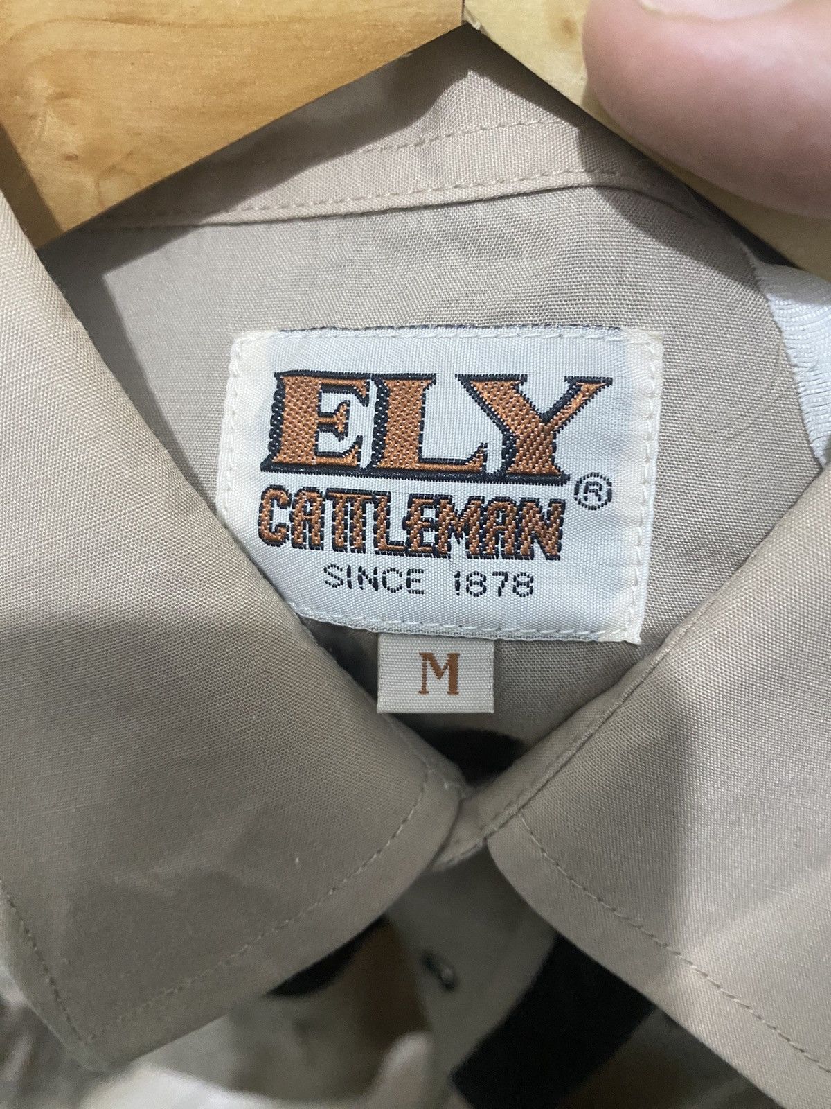 Vintage Ely Cattleman Western Eagle embroidery Shirt - 6