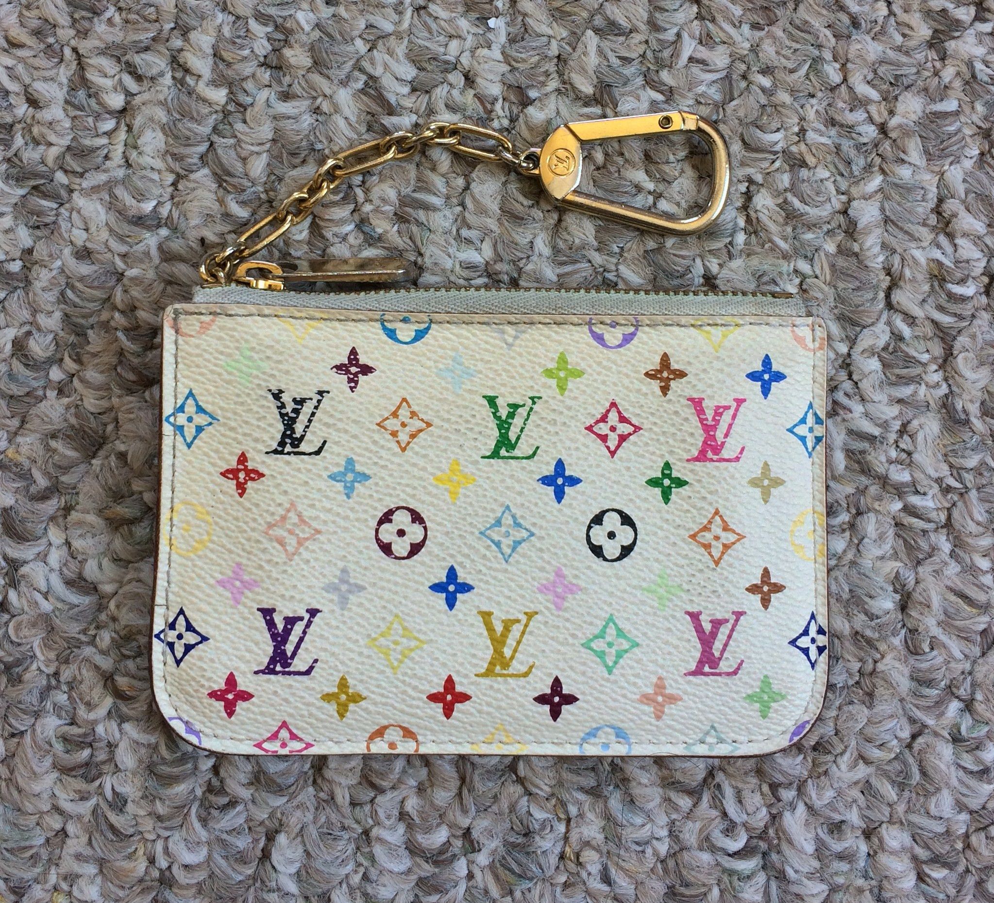 S/S 2003 Louis Vuitton x Murakami Monogram Zip Pouch Wallet - 1