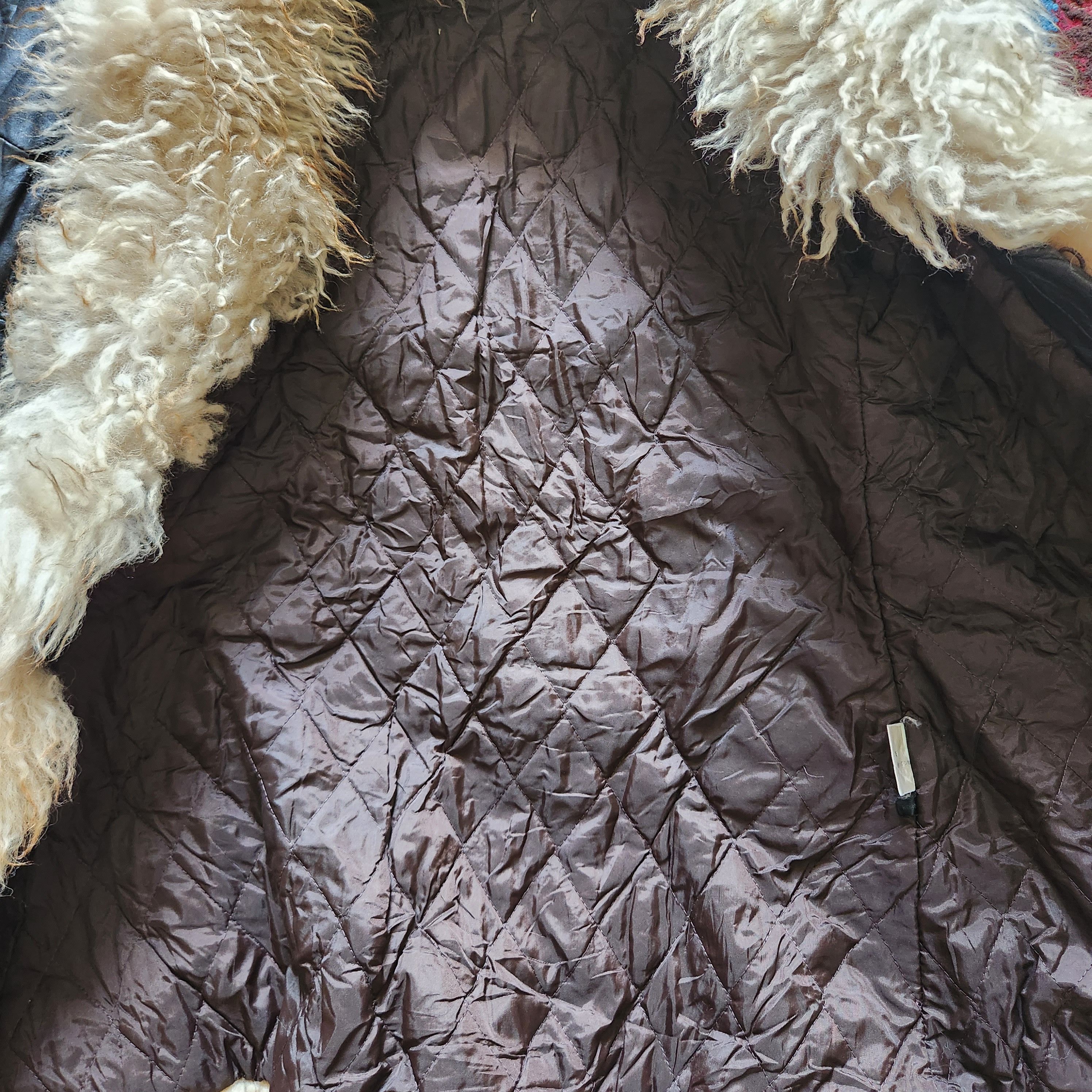 Vintage Patches Genuine Leather Fur Jacket - 4