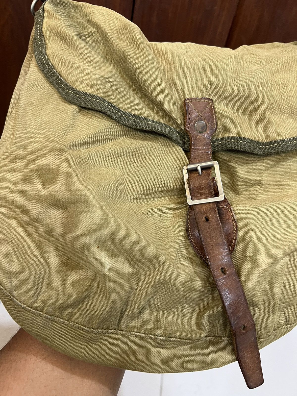 Vintage - WWI Official Sam Browne Haversack Massenger Bag - 3