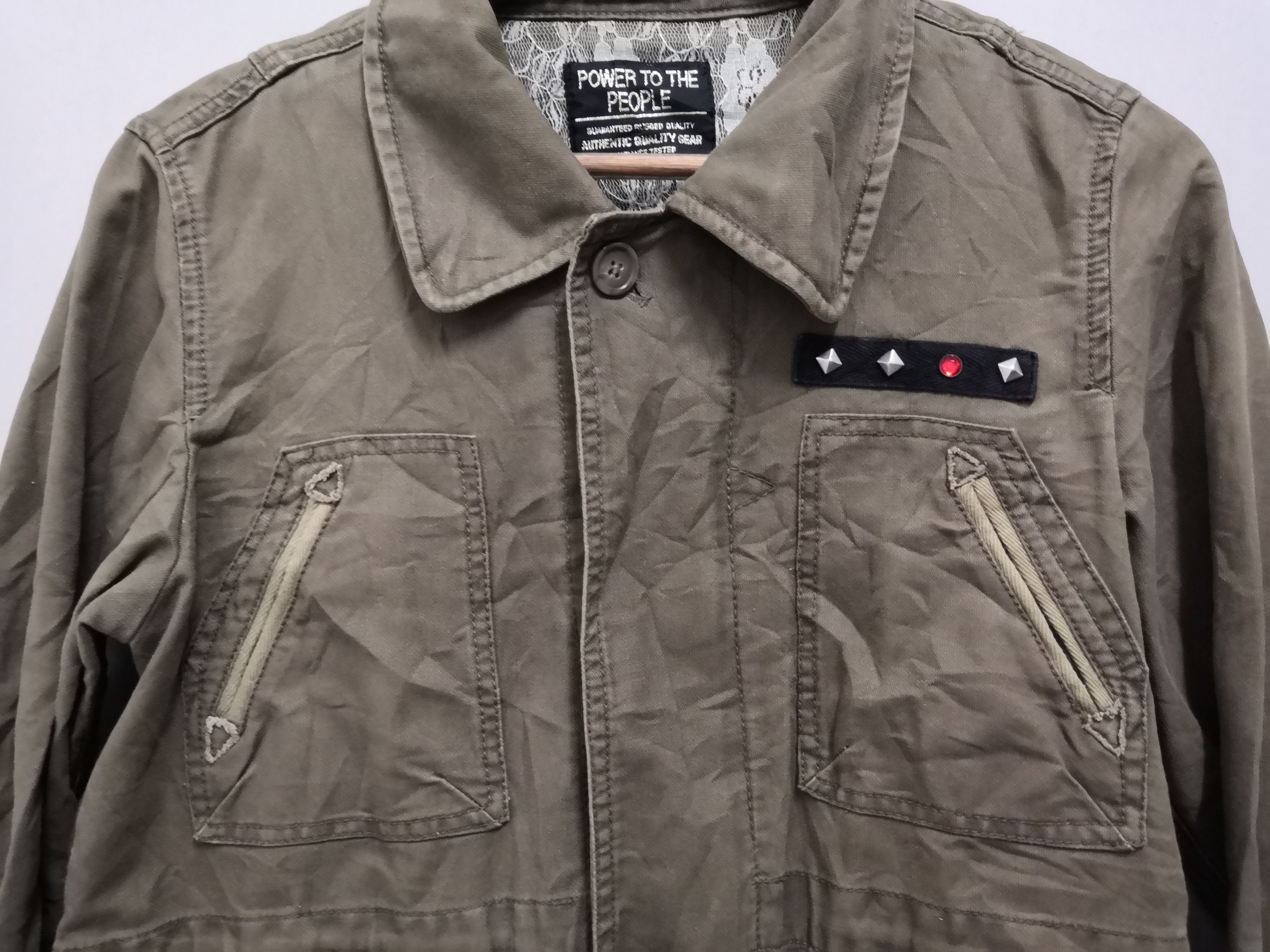 Power to the people Multipocket Military Jacket - 3