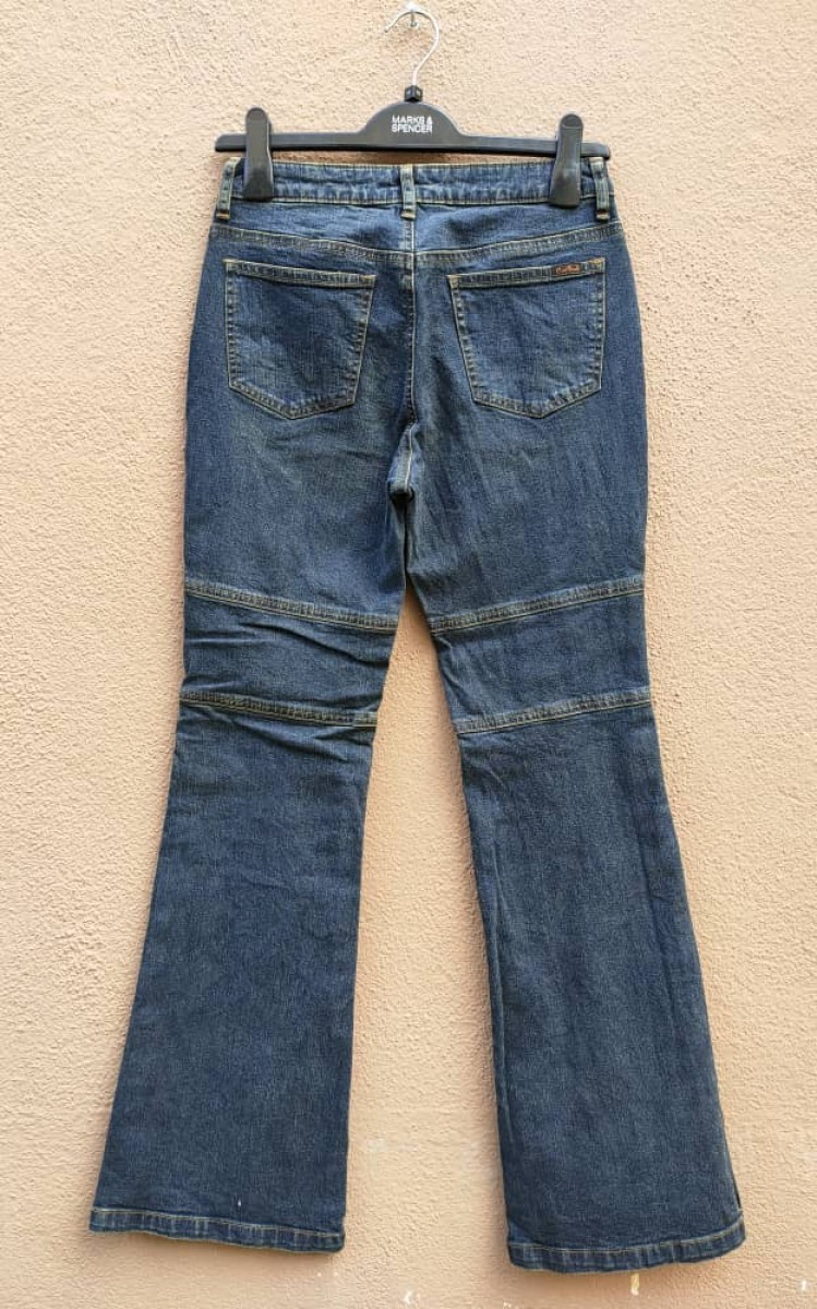 Camel - Road Button Bow cut Jean - 2