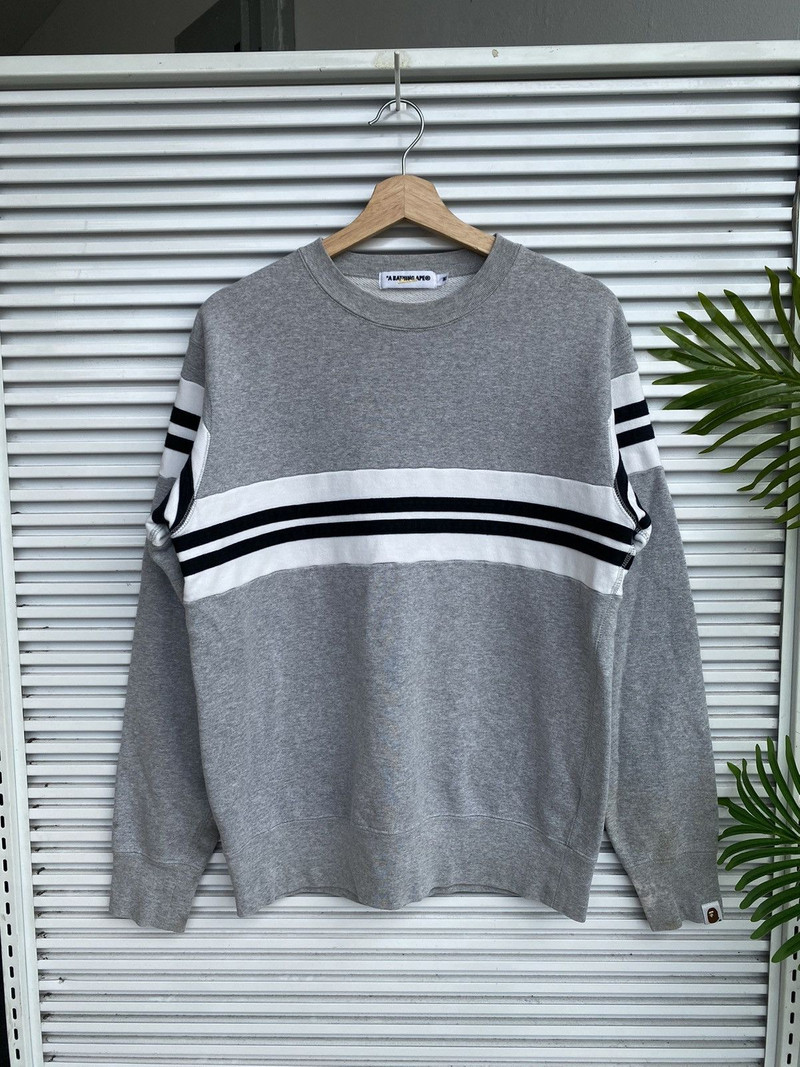 Bape Striped Crewneck - 1
