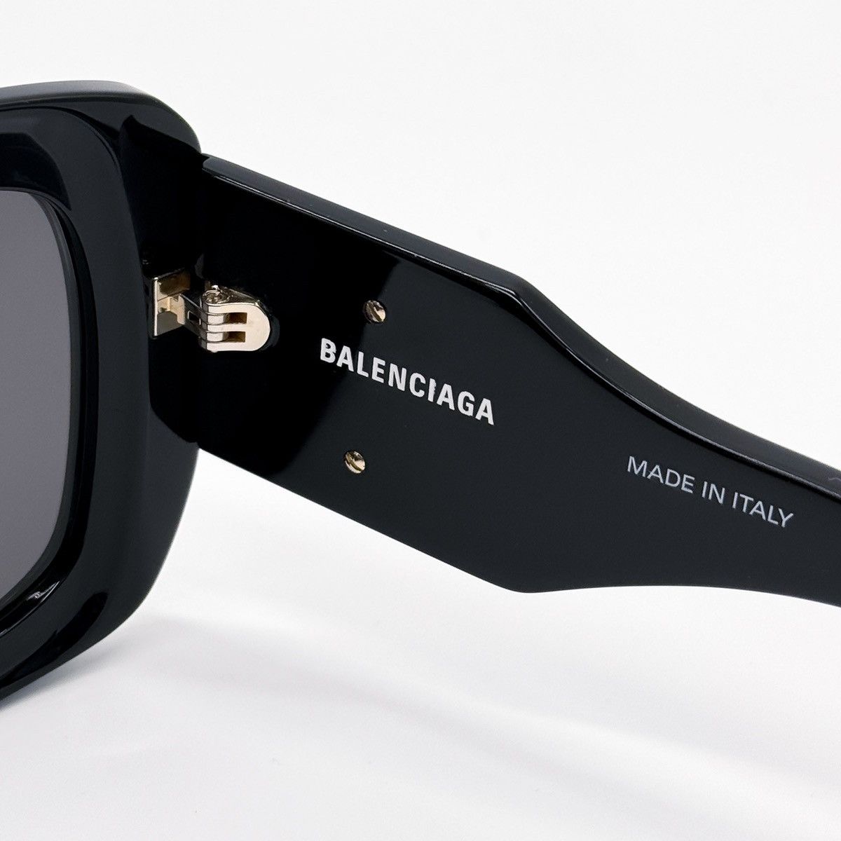 NEW BALENCIAGA BB0069S 001 BLACK SQUARE WOMEN SUNGLASSES - 11