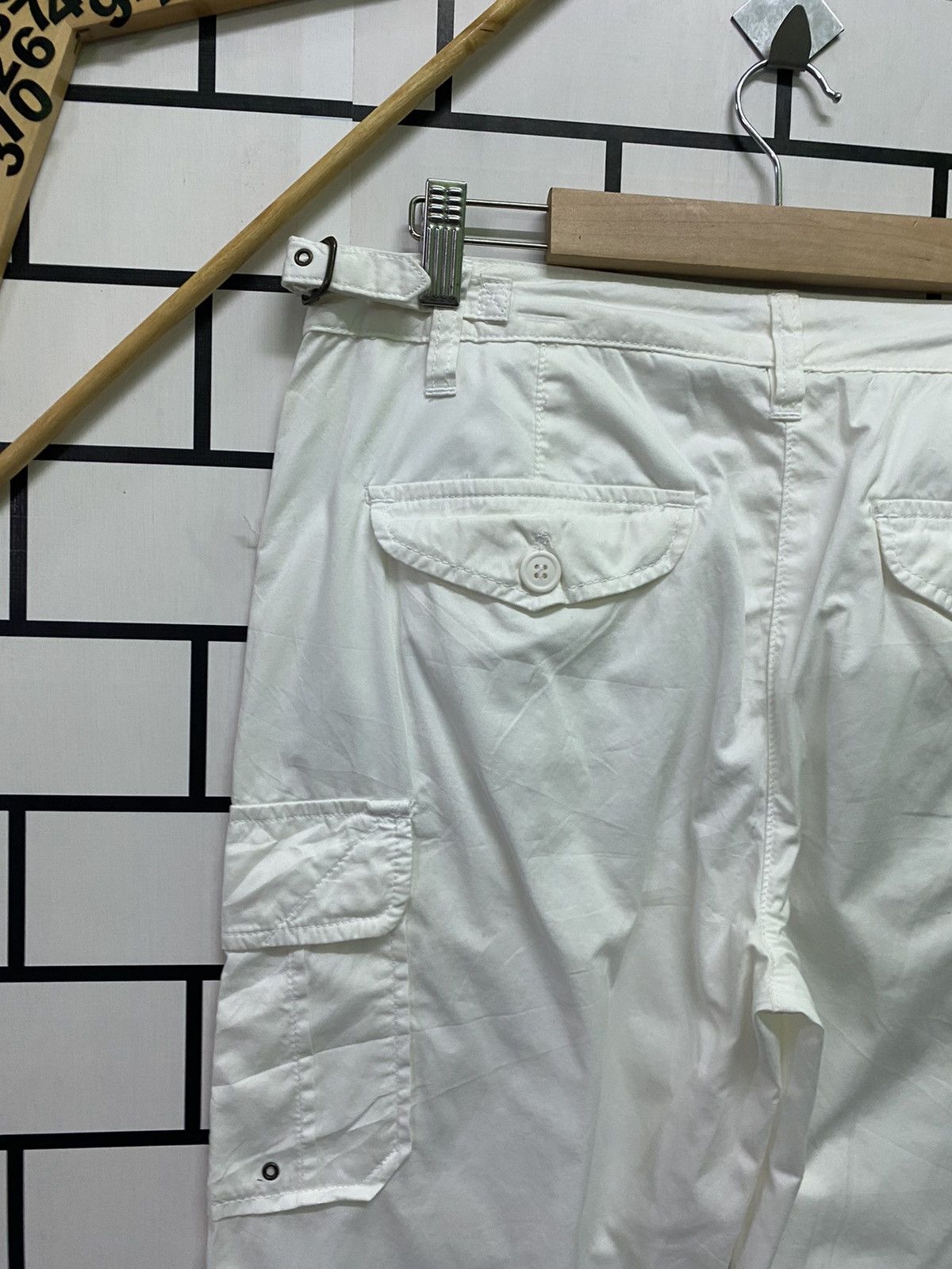 Cargo Multipocket White J.CREW Parachute Light Pants - 14