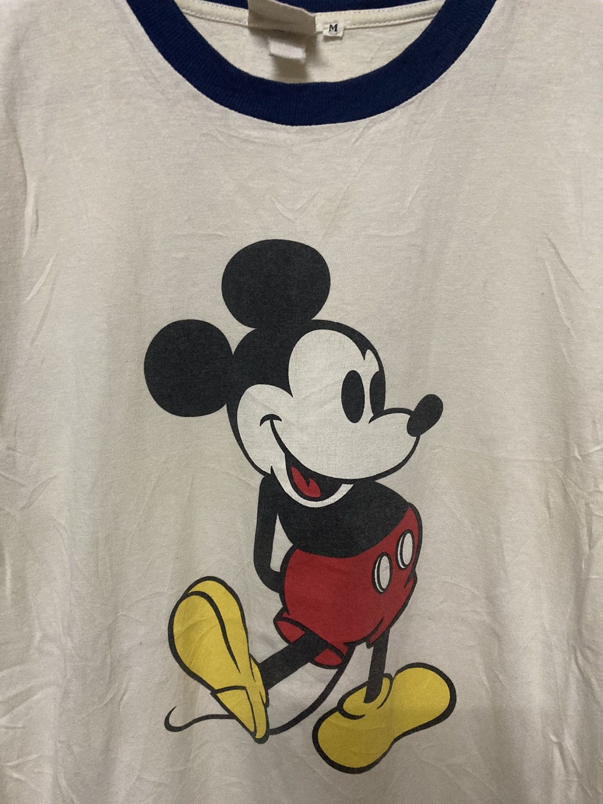 Vintage 90s Mickey Mouse Ringer T-shirt - 4