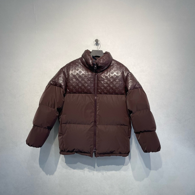 Louis Vuitton Monogram Patchwork Stand-Collar Down Jacket - 1