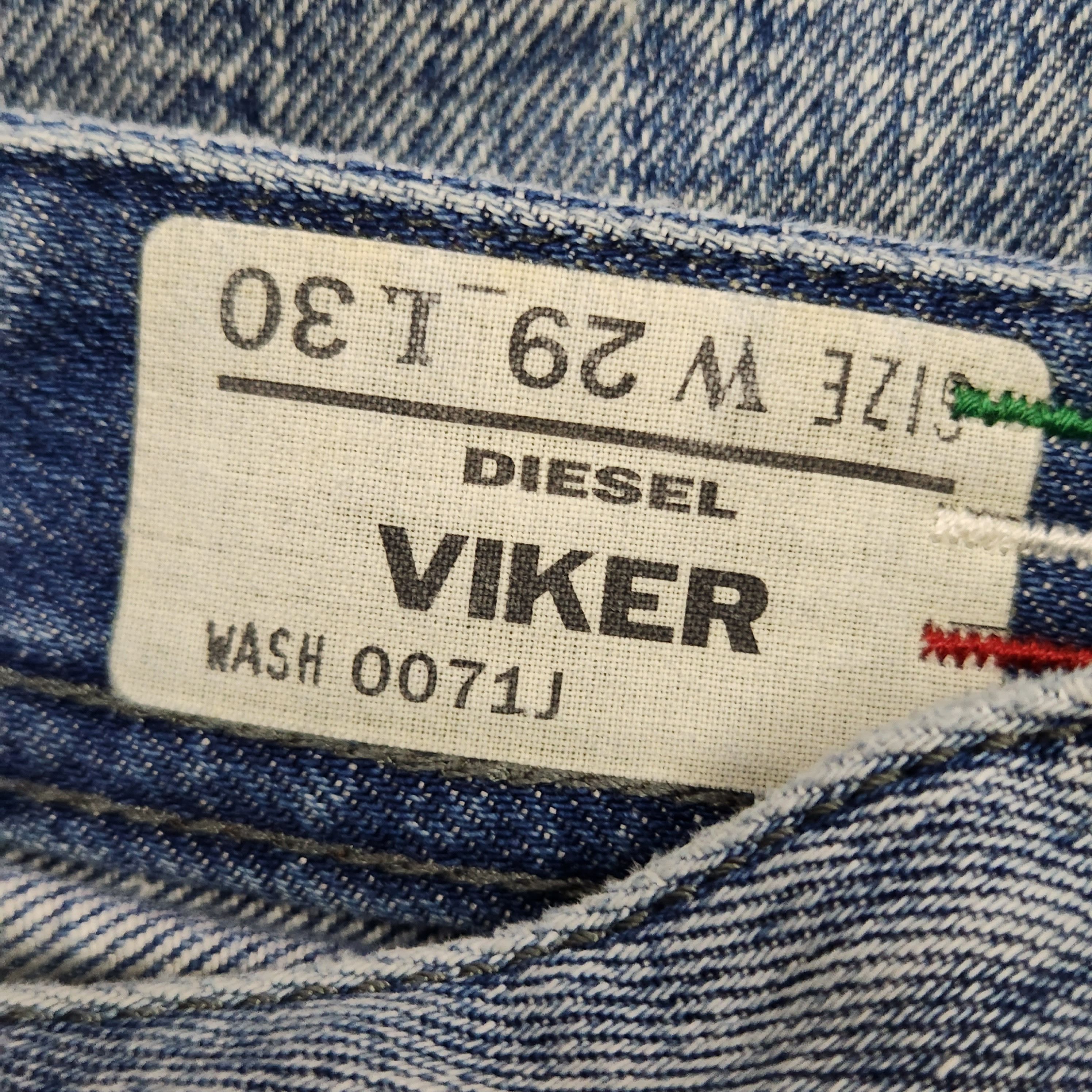 Distressed Denim Diesel Viker Jeans Made In Italy - 6