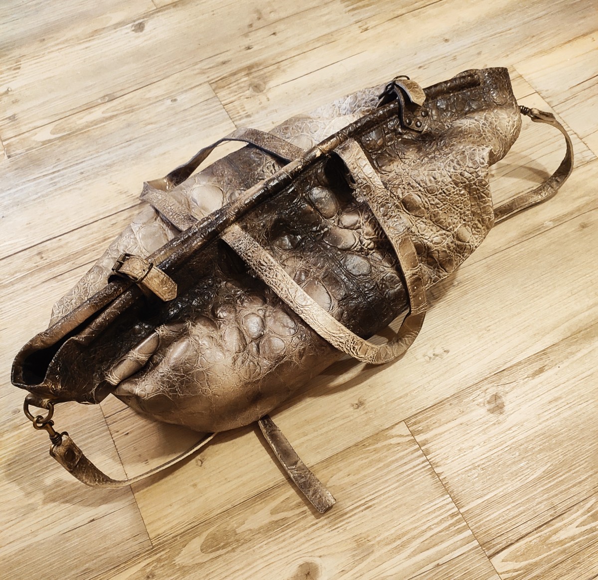 Gianni Barbato - Exotic leather travel bag.Like Gucci or Saint Laurent. - 4