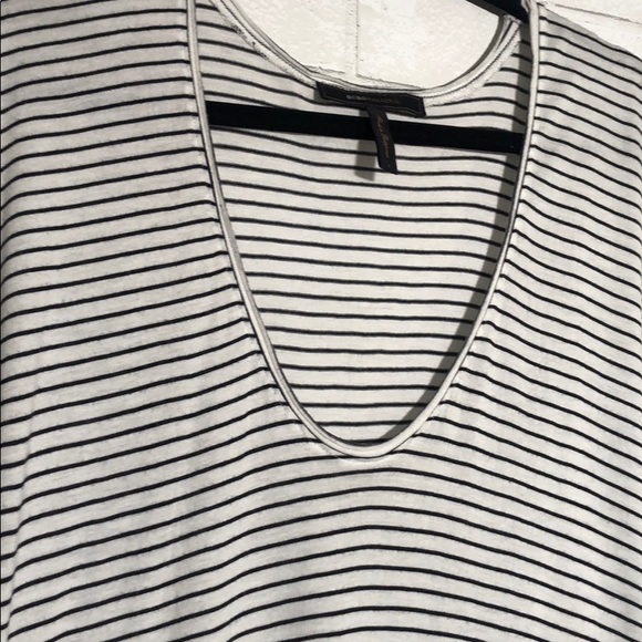 BCBGMaxAzria - BCBG Short Sleeve Striped Tunic - 10