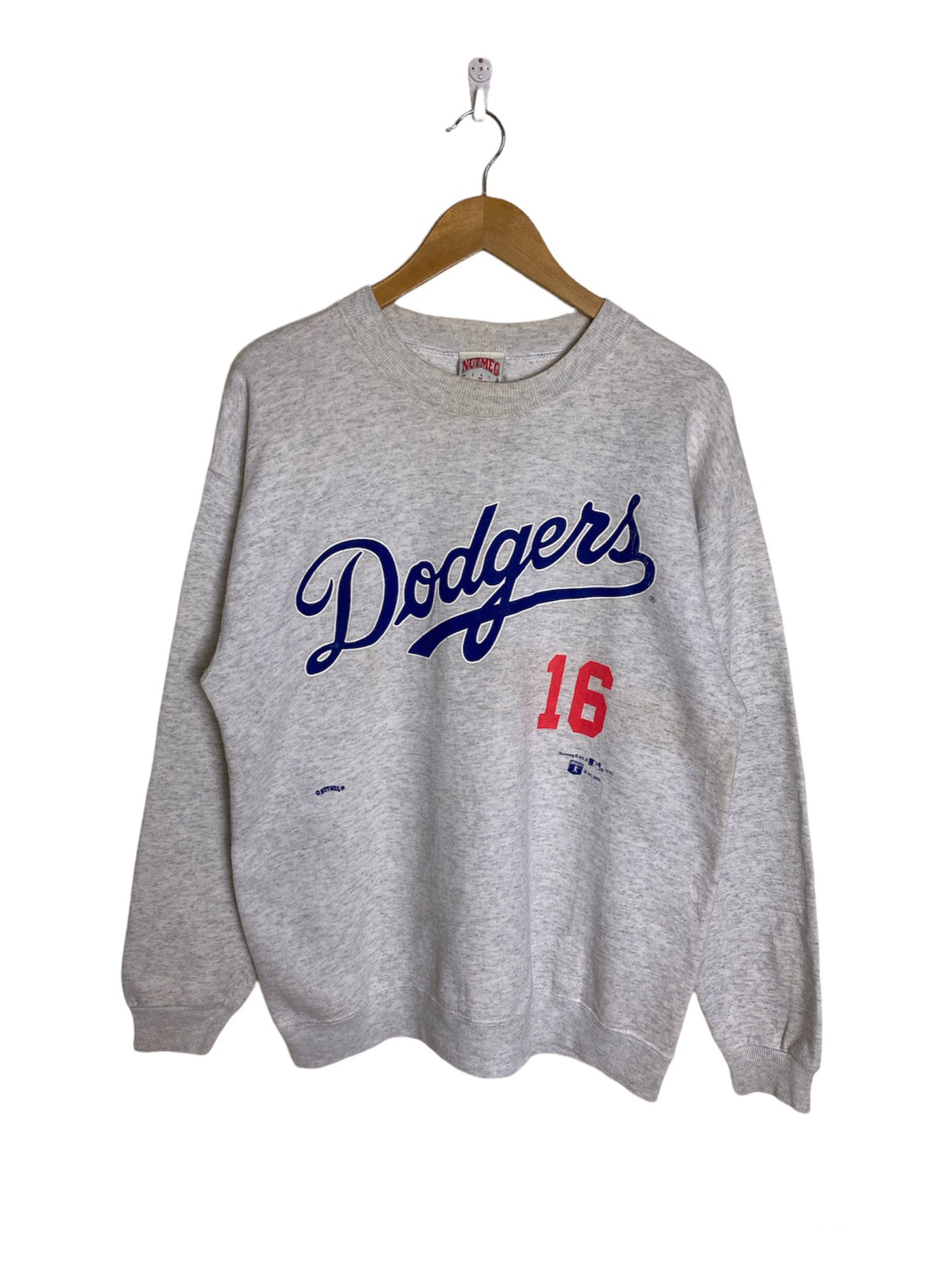 Vintage 1995 LA Dodgers 16 Nomo Sweatshirt Crewneck Made in 