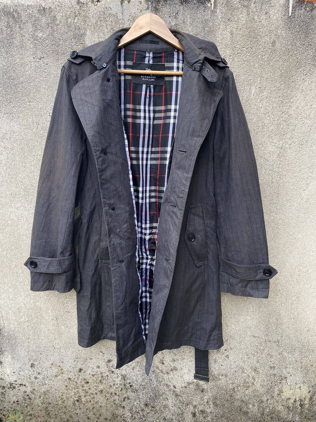 Vintage - Burberry Black Label Trench Coat Single Breasted Jacket - 1