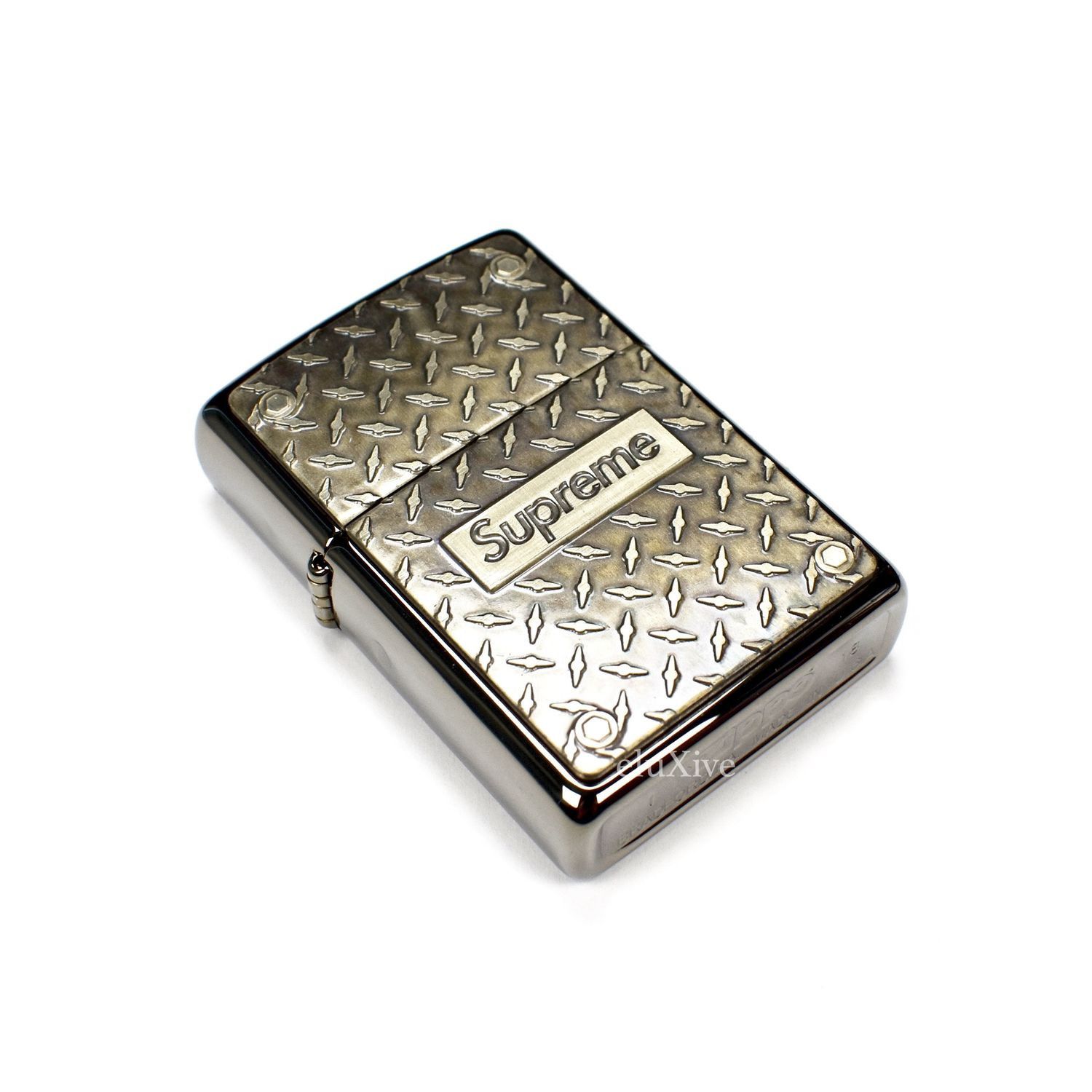 Supreme Box Logo Diamond Plate Lighter DS - 3