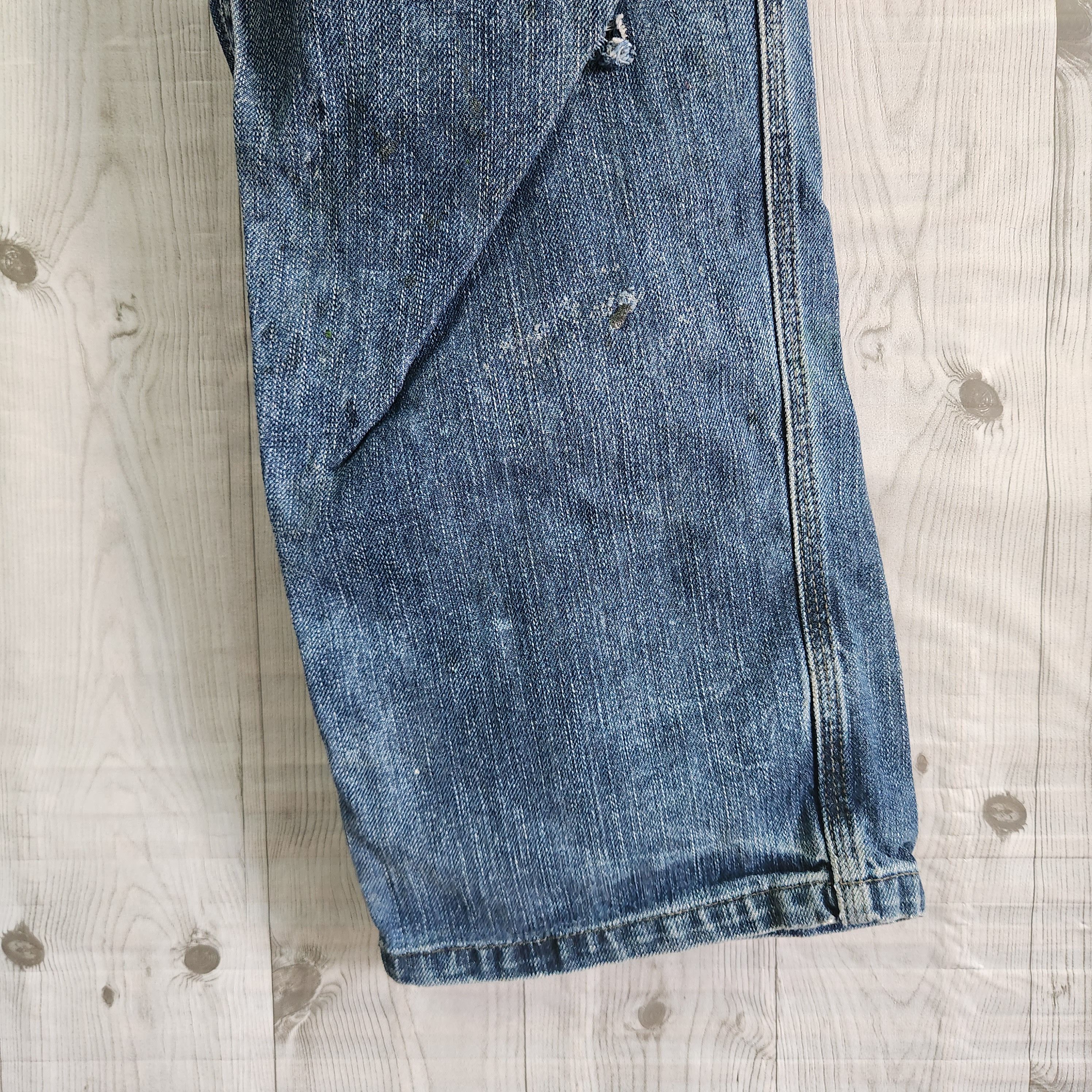 Vintage - Japan Fujiyama Distressed Denim Cargo Jeans - 8