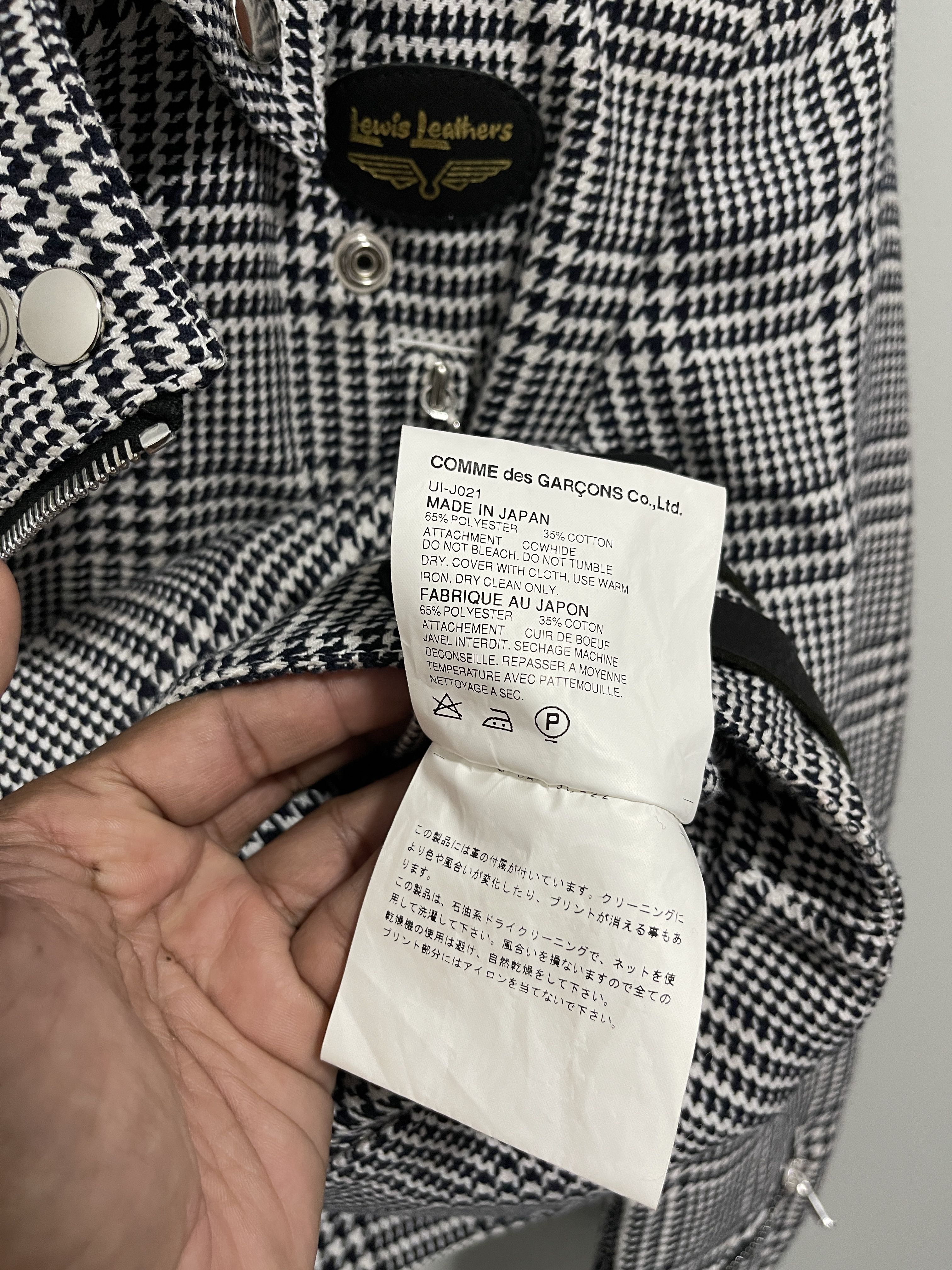 AW02 Comme Des Garcons x Lewis Leathers Rider Punk Jacket - 8
