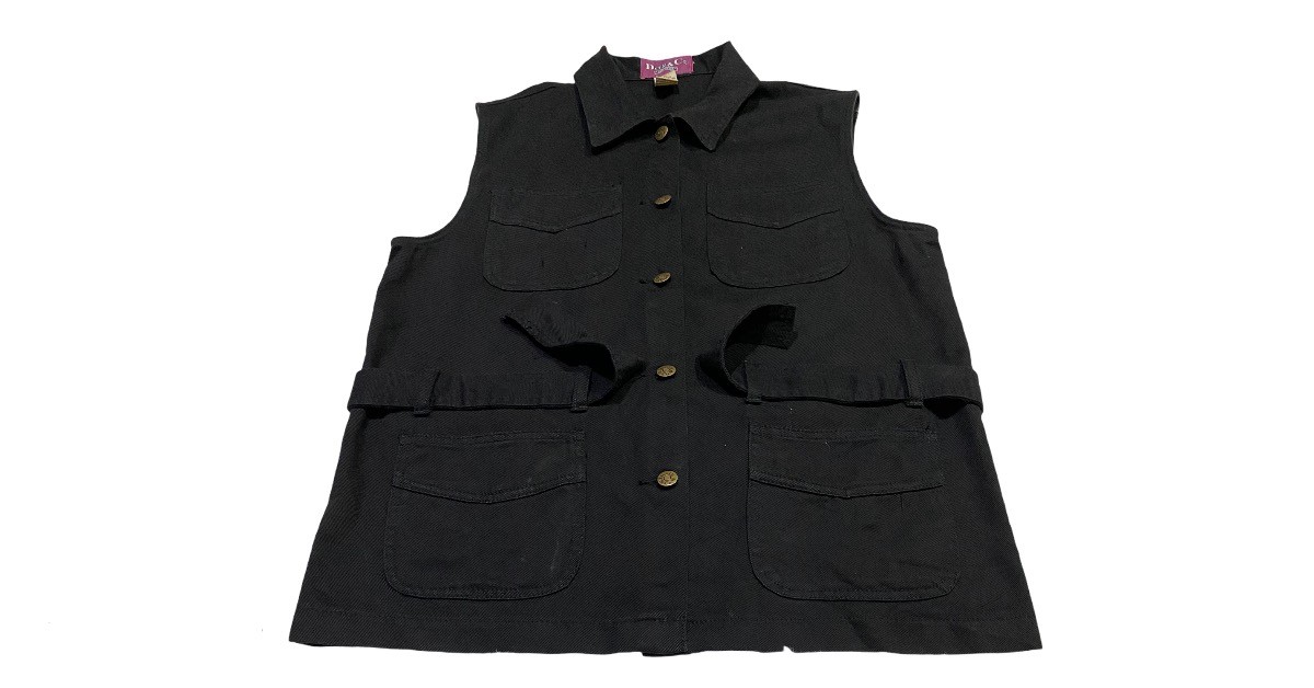 Denim & Co. - Denim & Co. Sleeveless Belted Denim Jacket - 3