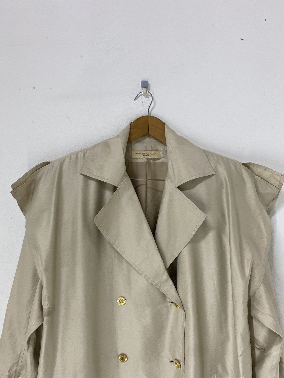 Balenciaga Double Breast Jacket silk Fashion Design - 4