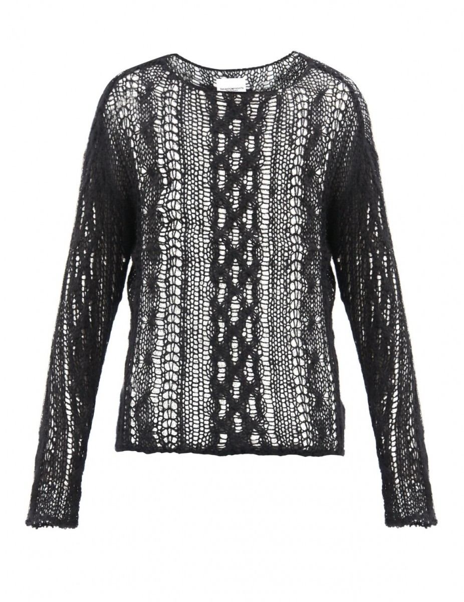 Takahiromiyashita The Soloist. - Open Weave Wool Sweater - 1