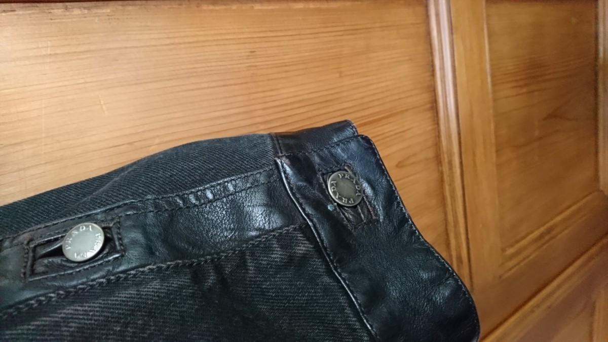 RARE Black Label Teddy Sherpa Denim Leather Detail Jacket - 14