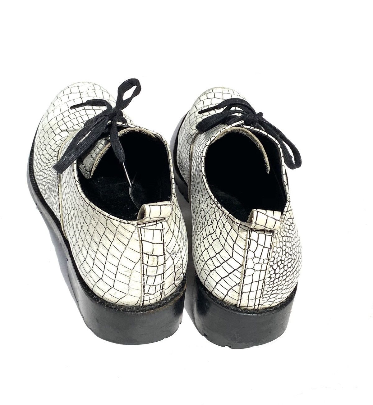 AW12 Runway Kipskin Embossed Croc Shoes - 6