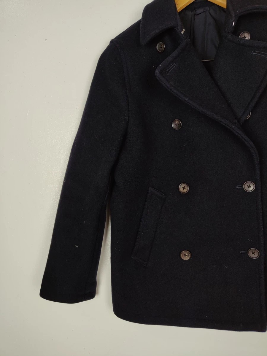 Black -  Final Drop!  MHL Heavy Peacoat Outer Winter Jacket - 5