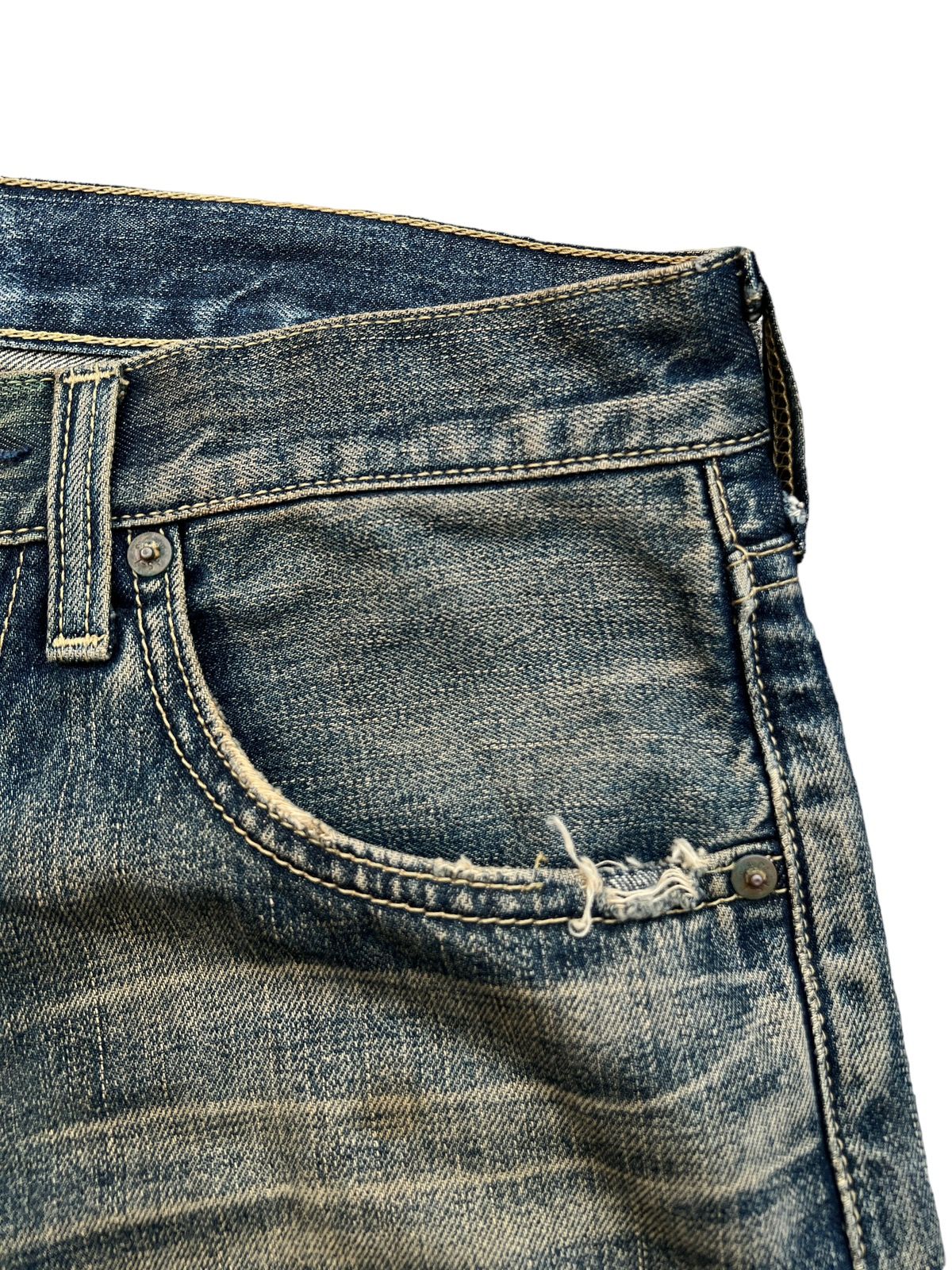Vintage Levi’s 503 Distressed Rusty Denim Jeans 30x32 - 12