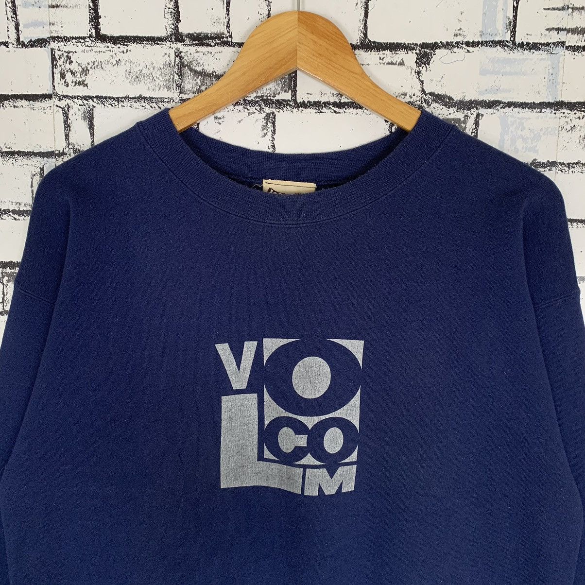 Vintage Volcom Sweatshirt Navy Blue - 2