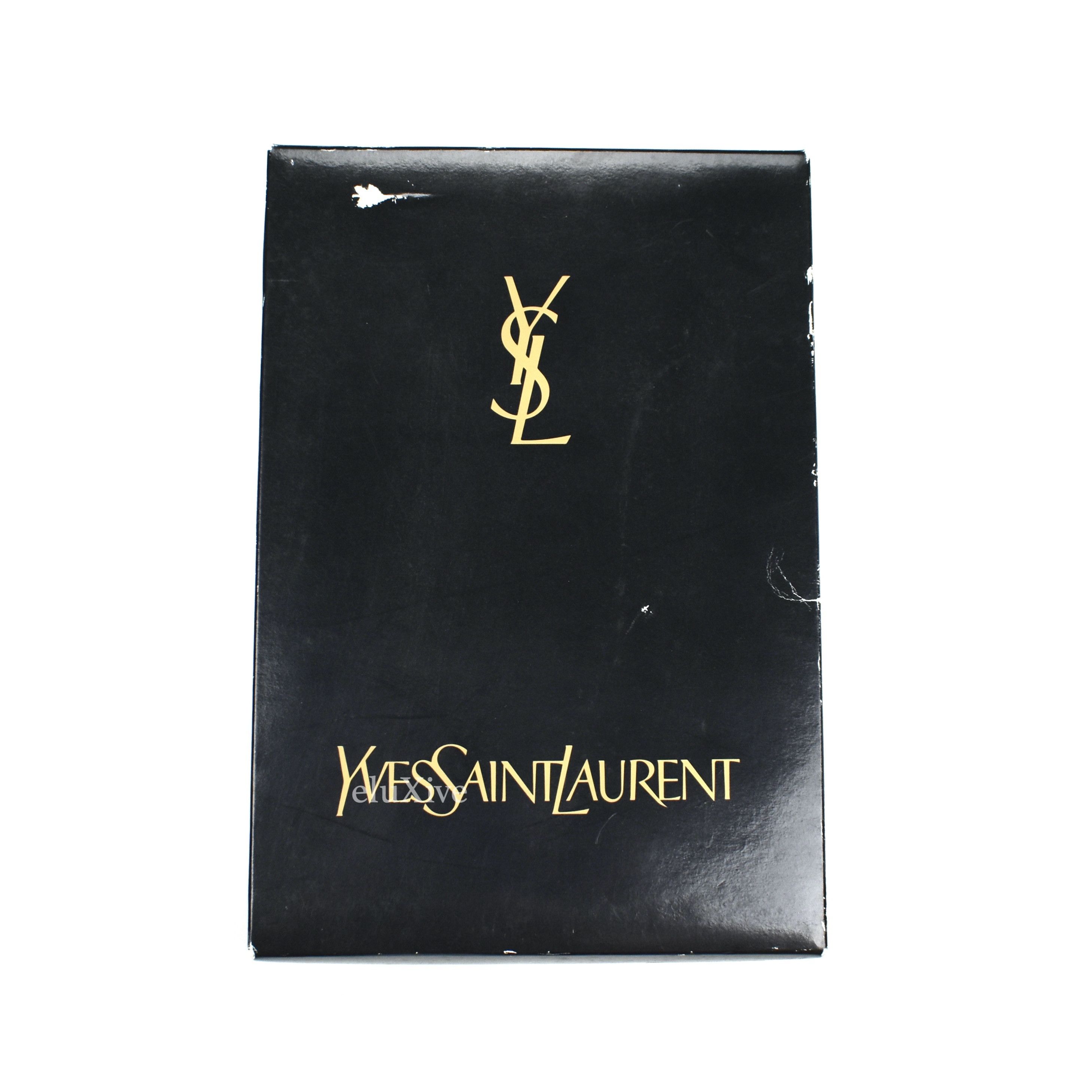 Ivory White Set of 2 YSL Logo Hand Towels (Medium) - 4