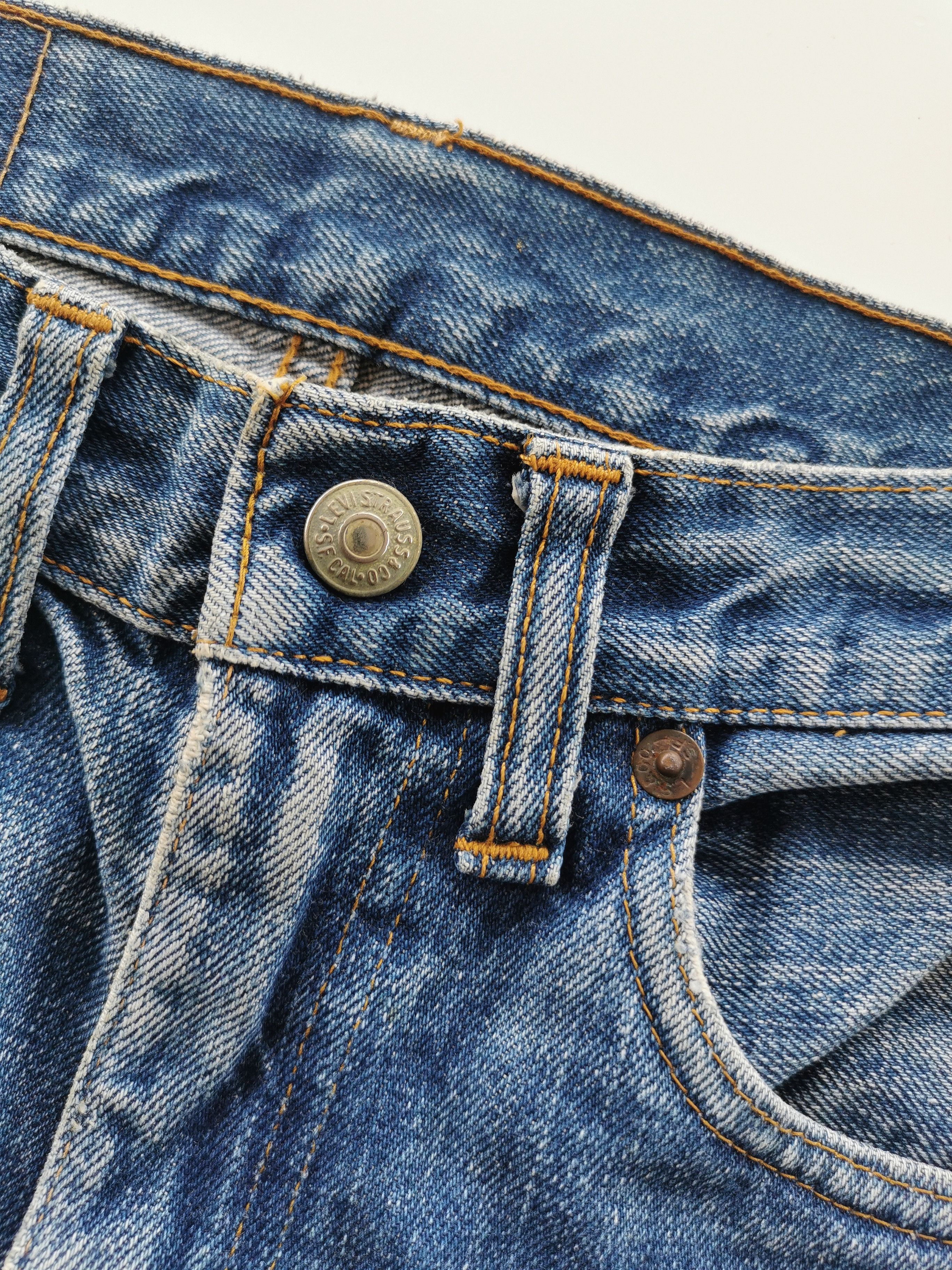 80s Vintage Levis Selvedge Jeans For Kids - 7