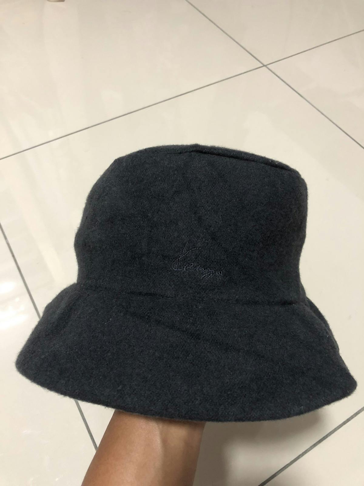 KENZO Bucket Hat NOS Japan Nylon Mohair - 1