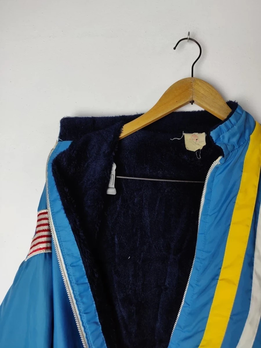 Made In Usa - Stripes Bombers Flight Jacket Outerwear Coat Parka - 8