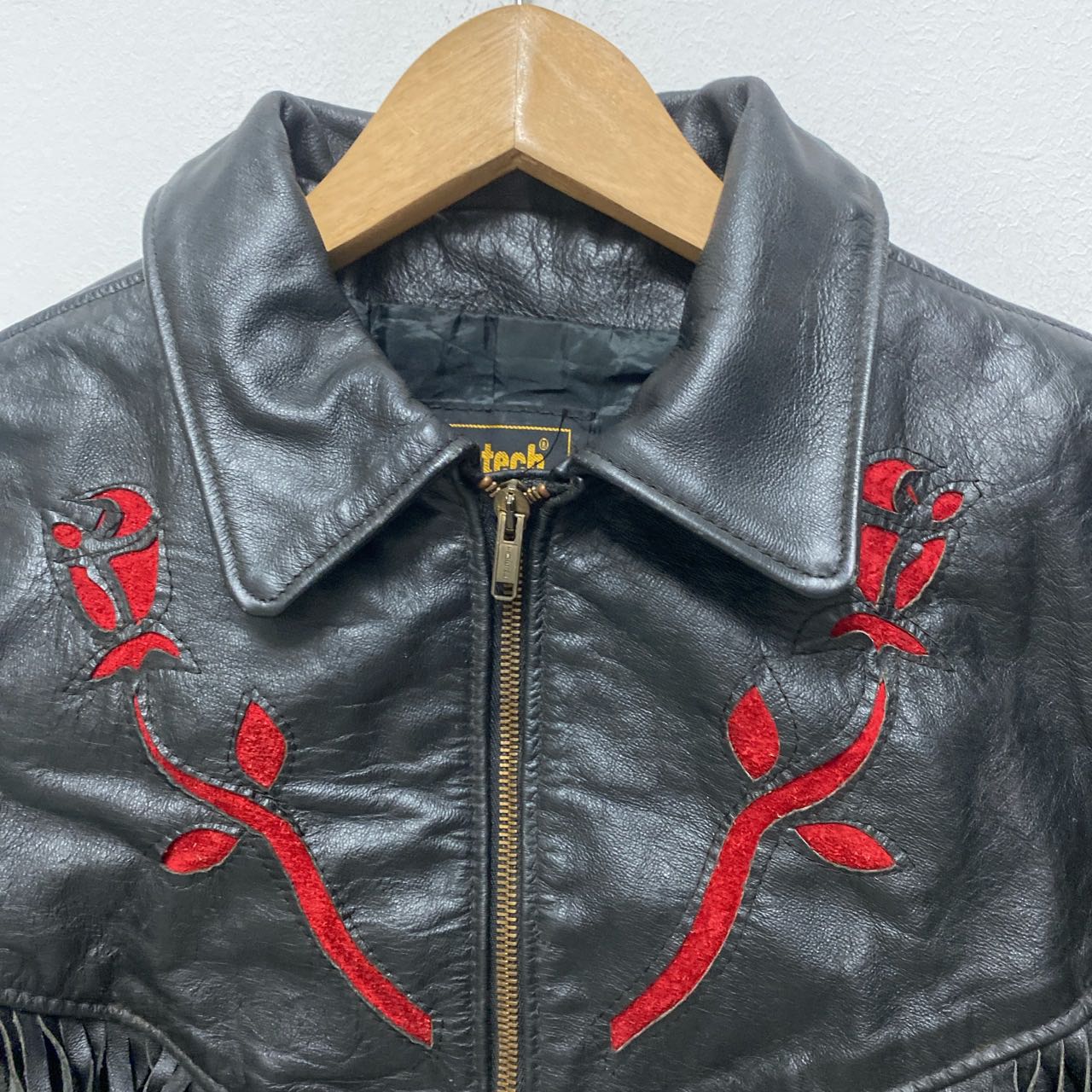 Protech Leather Jacket Biker Navajo Inspired  - 6