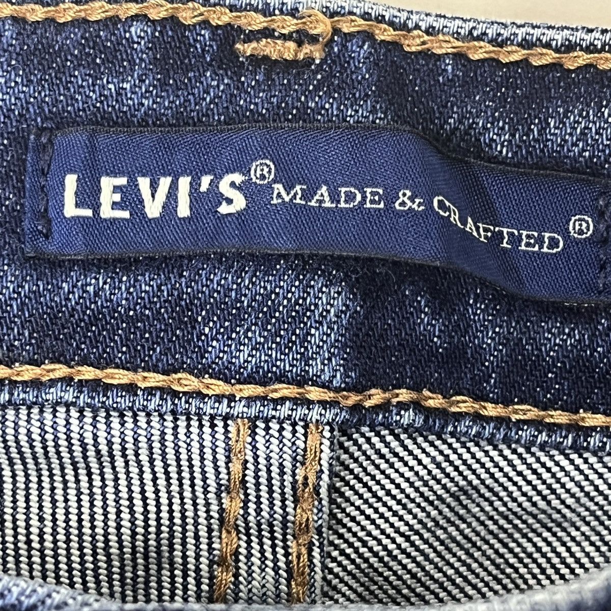 Levis Made & Crafted Blue Label Distressed Denim Jeans - 6