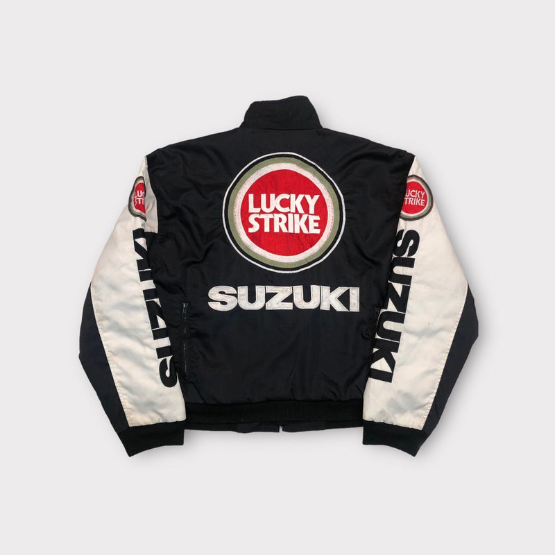 Other Designers Vintage 90s Reversible Suzuki Team Lucky Strike