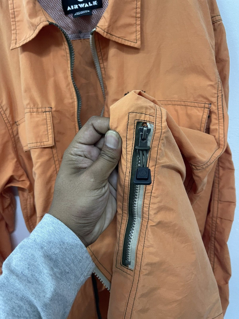 archive Y2K AIRWALK オレンジジャケット Other Designers Airwalk × Vintage - Y2K AIRWALK tech light jacket