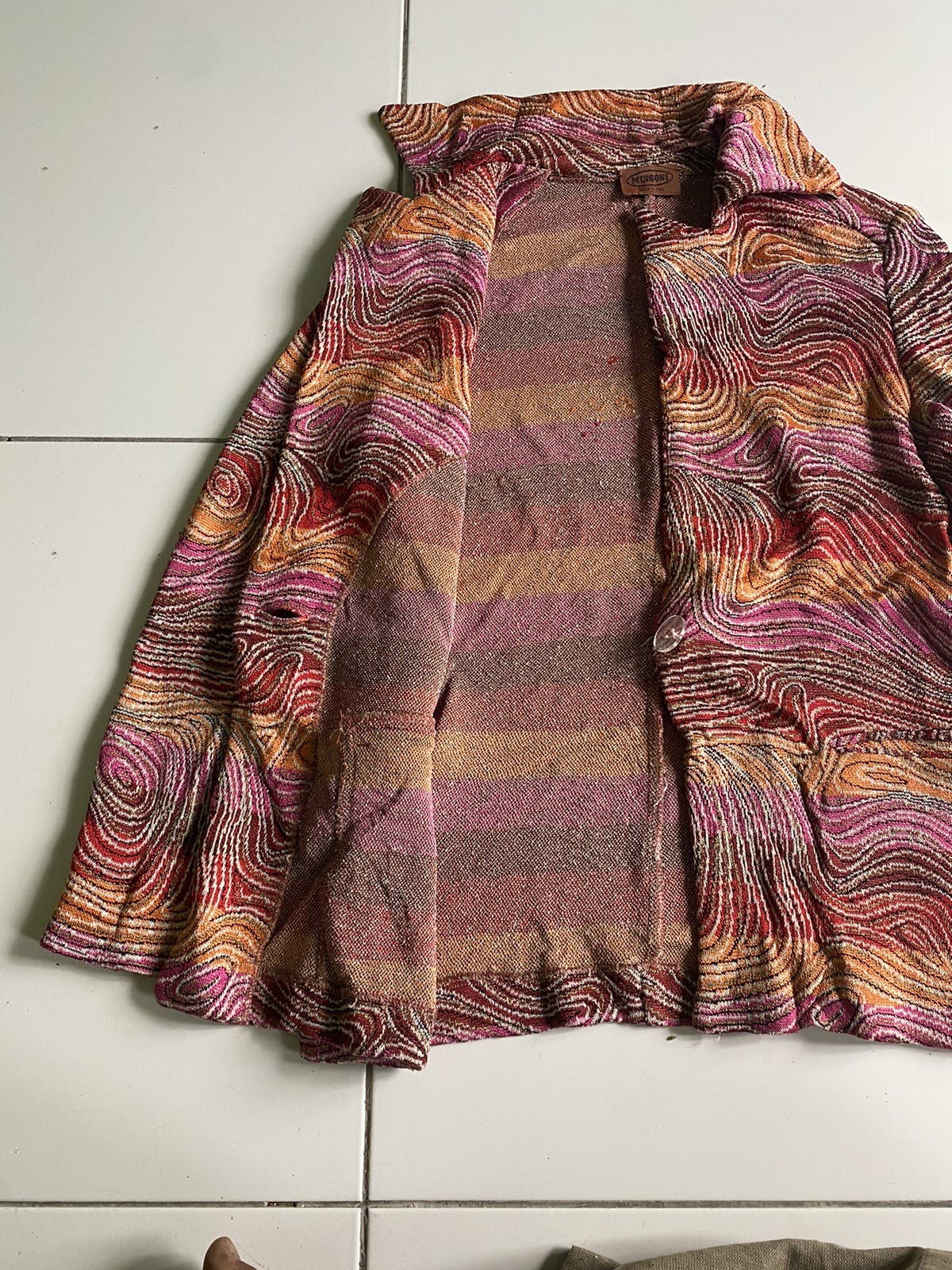 Vintage Missoni fringe knitted Jacket - 4