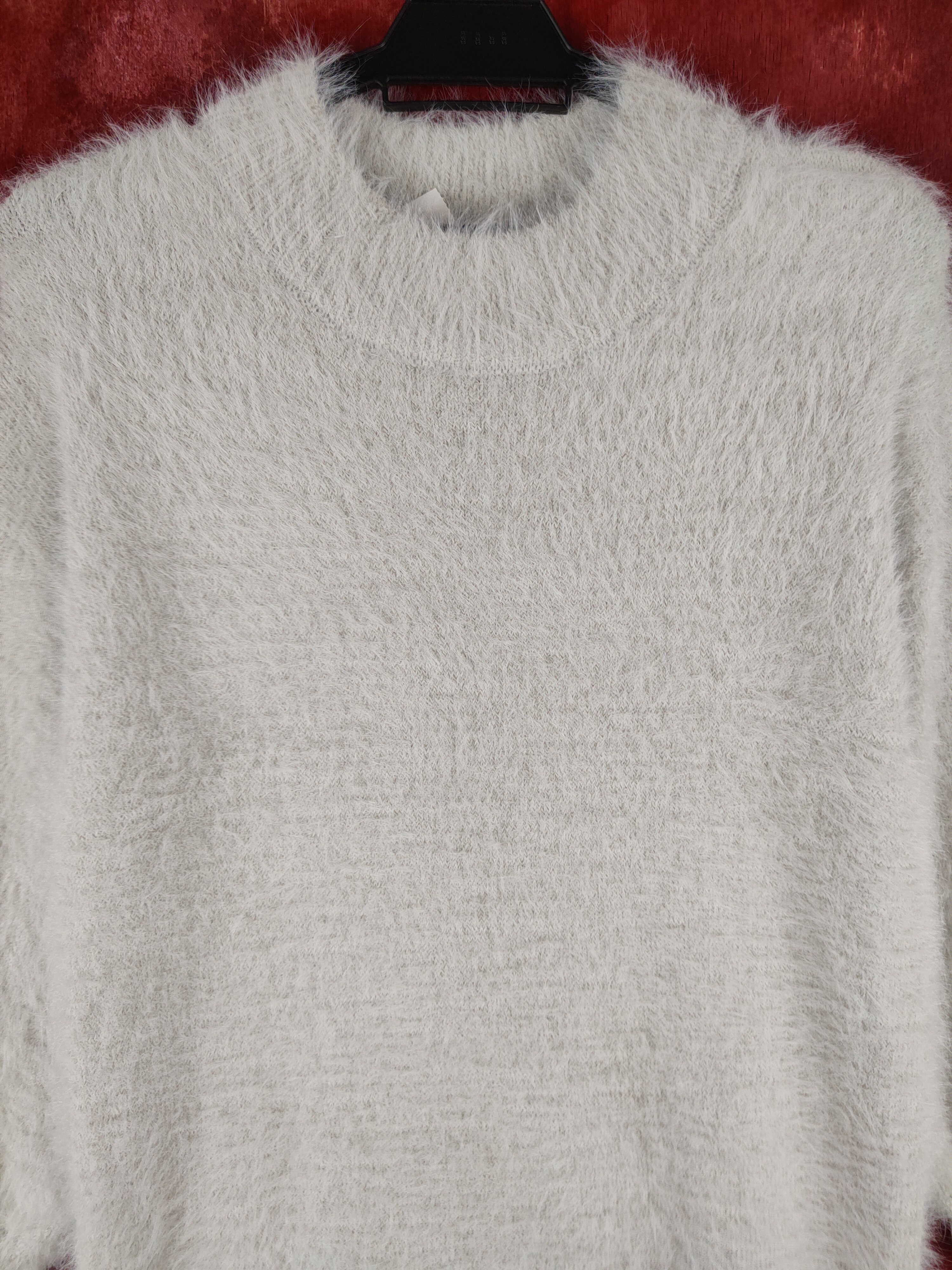 Japanese Brand - Majestic Legon Gray Shag Shaggy Fur Mohair Knitwear #B608 - 2