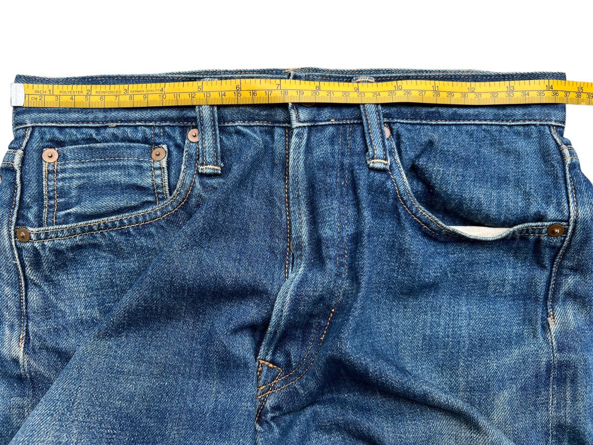 Vintage 45Rpm Selvedge Faded Distressed Denim Jeans 29x29 - 16