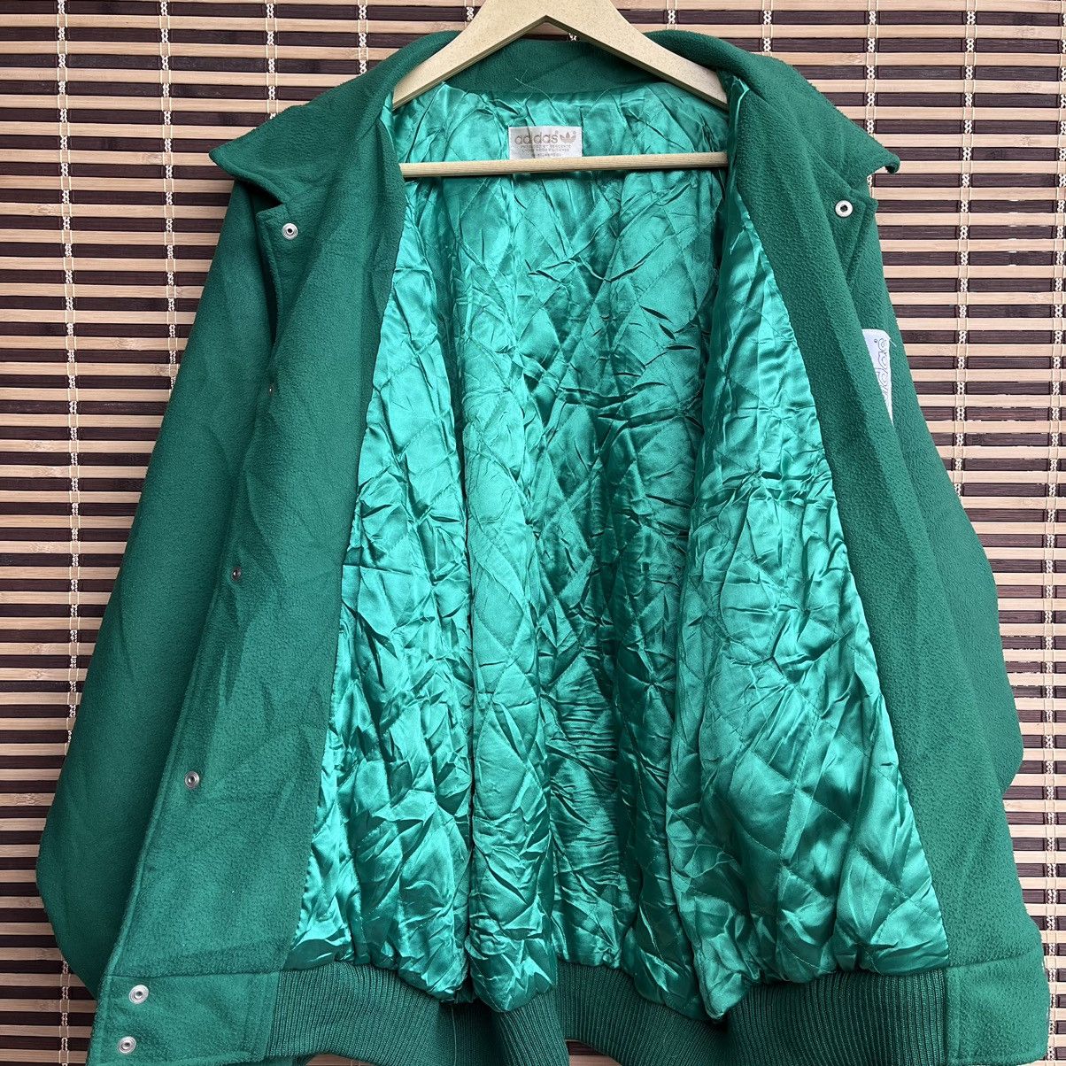 Vintage Adidas Descente Green Varsity Jacket Japan - 13