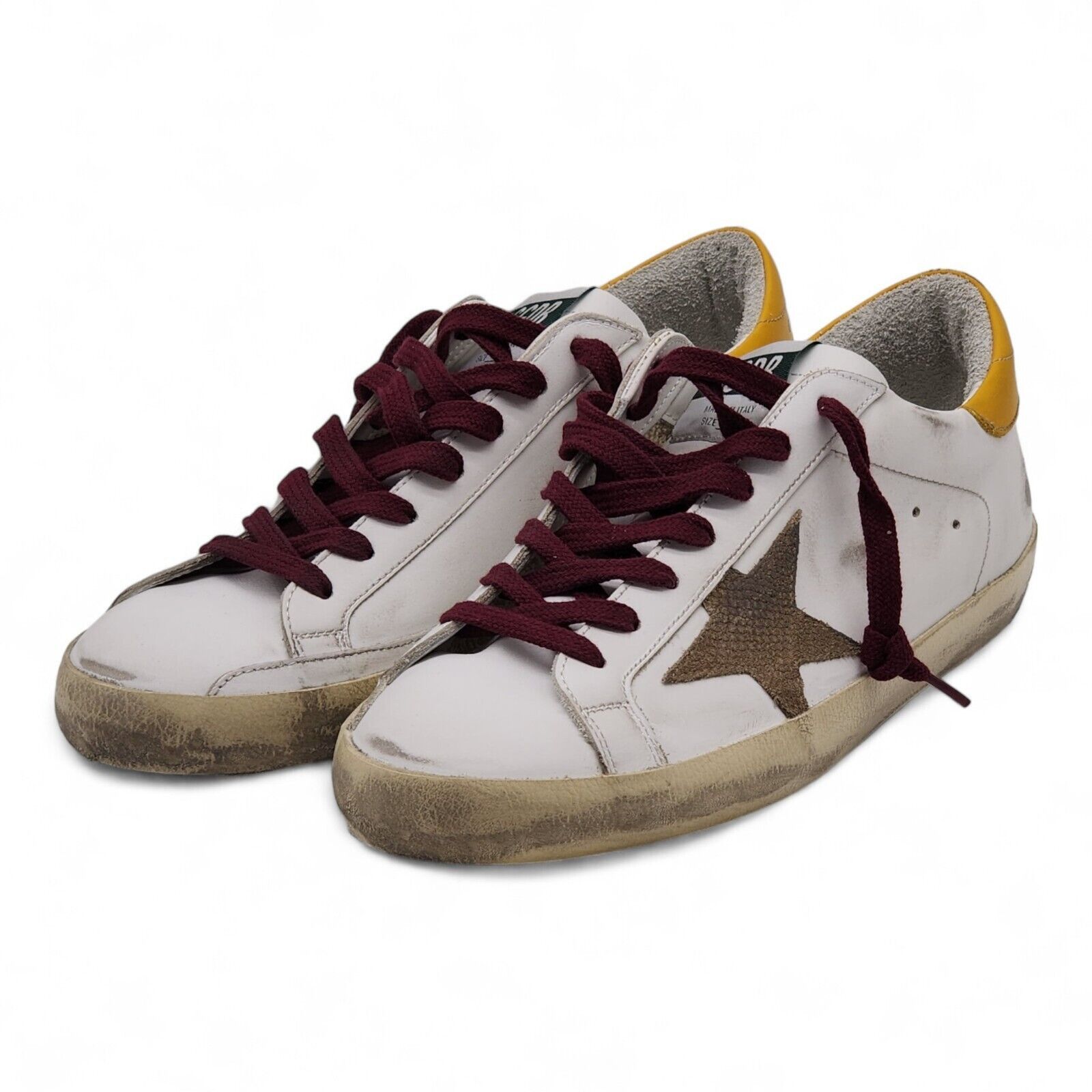 Super Star Classic Sneakers Leather White Yellow 40 $595 - 1